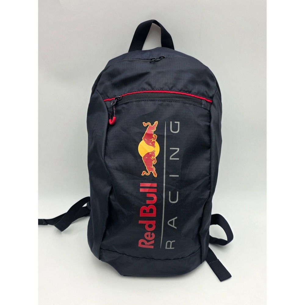 Red Bull Racing F1 Backpack Navy Blue Ripstop Lightweight Travel Bag Logo